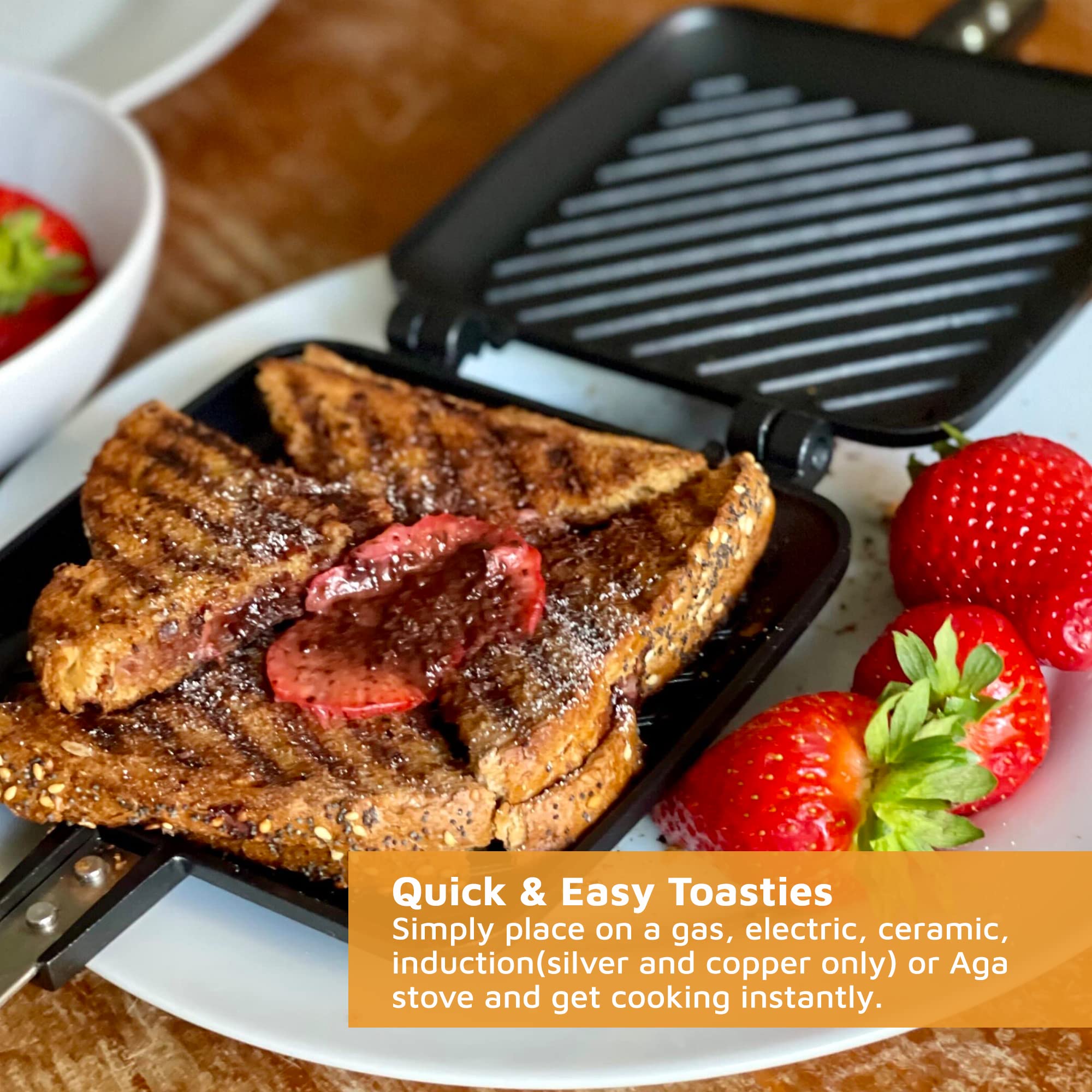 Amazon.com: Jean-Patrique Stovetop Panini Grill Press Sandwich